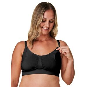 Bravado Basics Women's 2-in-1 Pumping and Nursing Bra Size Large Black